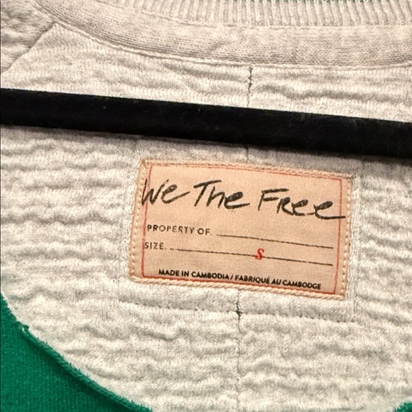 Free People Teal Crew Neck Sweater - Picture 4 of 4